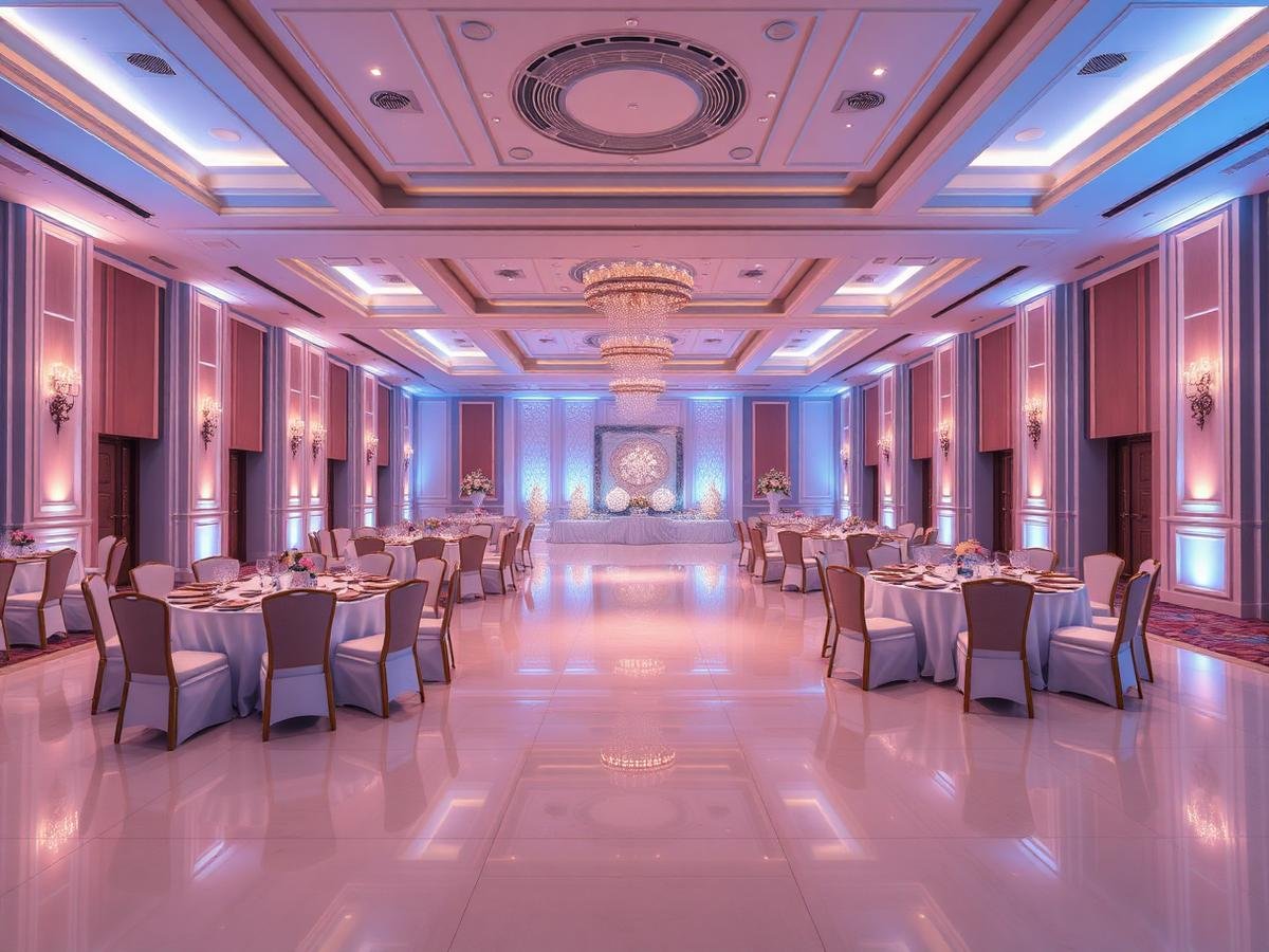 Event venue cleaned and reset after a function